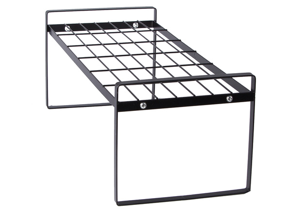 Single tier metal shelf kitchen organiser loft rack for kitchen worktop