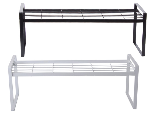 Single tier metal shelf kitchen organiser loft rack for kitchen worktop