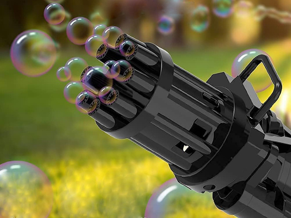 Soap bubble gun automatic liquid