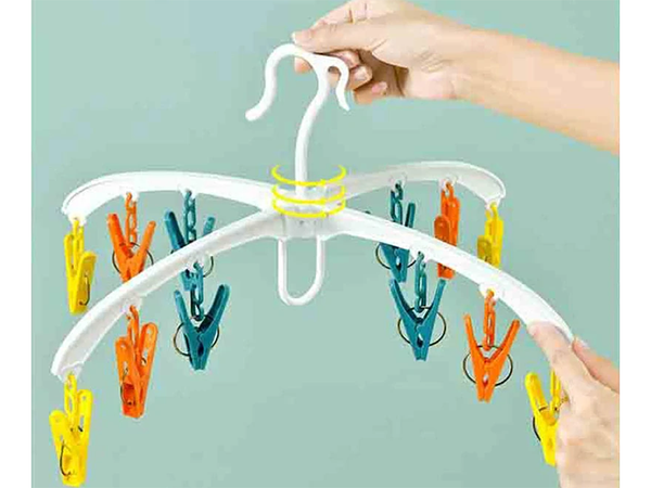 Sock dryer underwear hanging rack 12x clips set