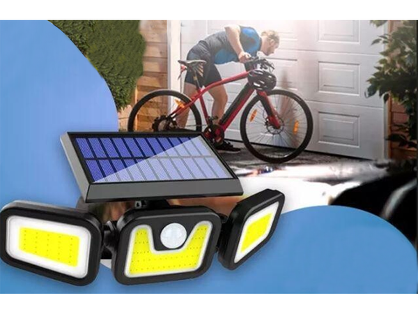 Solar lamp 100 cob with twilight movement sensor