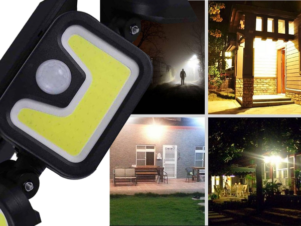 Solar lamp 100 cob with twilight movement sensor