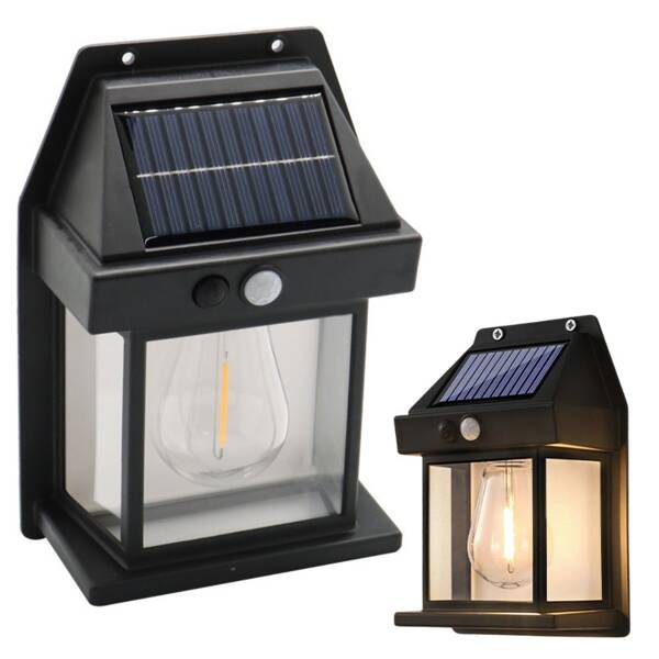 Solar lamp with twilight movement sensor 3 modes waterproof 600lm