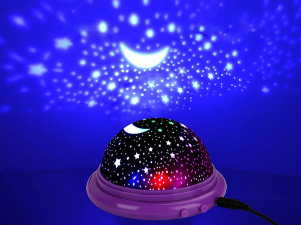 Star projector night light sky round led