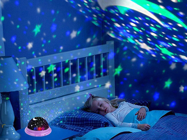 Star projector night light sky round led