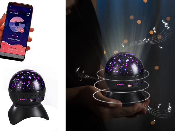 Star projector night light star led speaker bluetooth usb projector