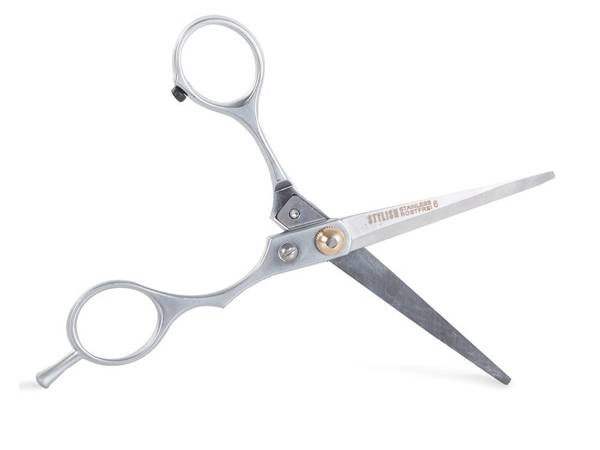 Straight hairdressing scissors sharp steel
