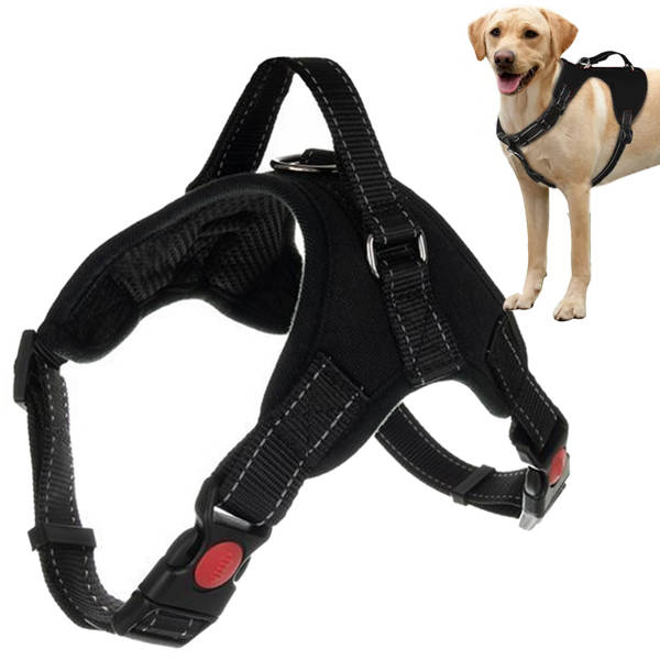 Sturdy, non-pressure harness for dogs handle light m
