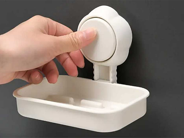 Suction cup soap dish bathroom wall-mounted soap dish