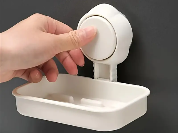 Suction cup soap dish bathroom wall-mounted soap dish