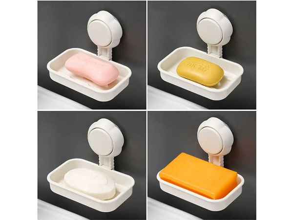 Suction cup soap dish bathroom wall-mounted soap dish