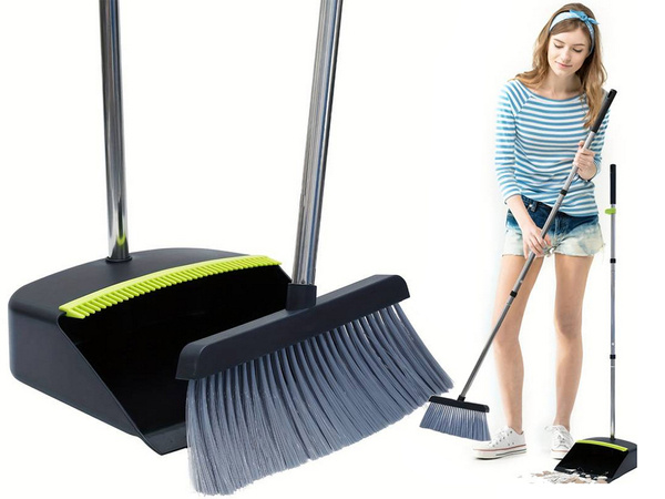 Sweeper dustpan sweeping kit stick cleaning brush lazy man