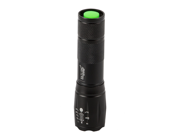 Tactical torch bailong zoom cree led q3 uv test