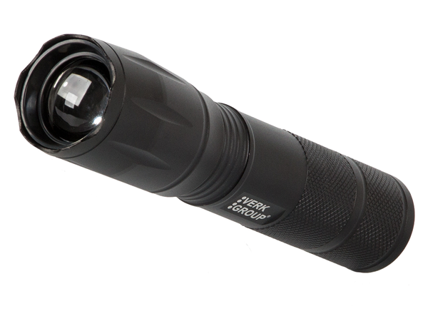 Tactical torch bailong zoom cree led q3 uv test