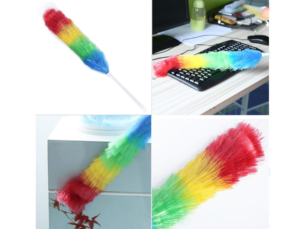 Telescopic dusting brush broom