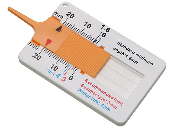 Tester tyre wear indicator tread depth gauge