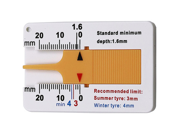 Tester tyre wear indicator tread depth gauge