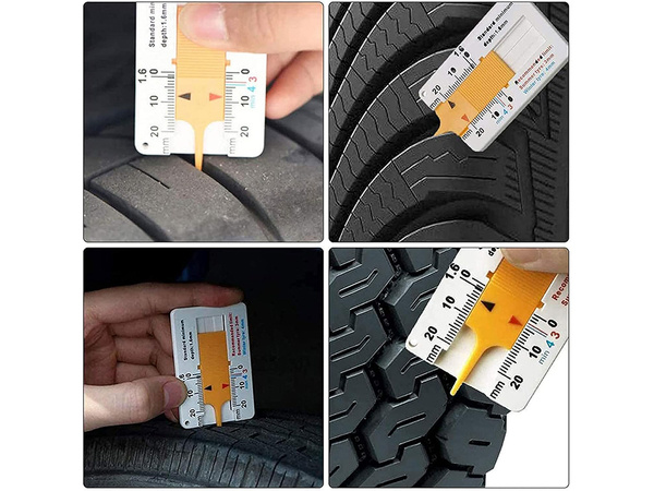 Tester tyre wear indicator tread depth gauge