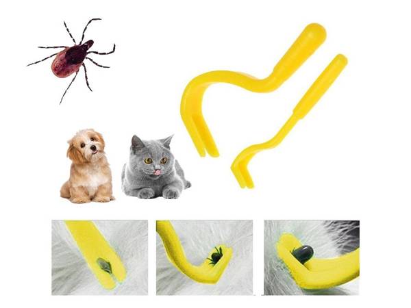 Tick removal hooks paws 2 pcs