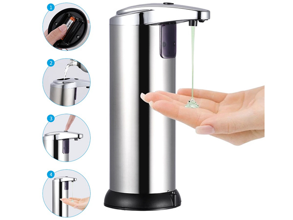 Touchless automatic liquid soap dispenser