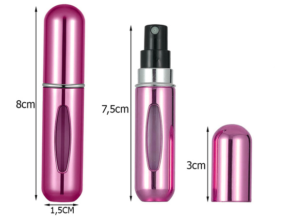 Travel atomiser with perfume atomiser flacon 5ml perfume dispenser