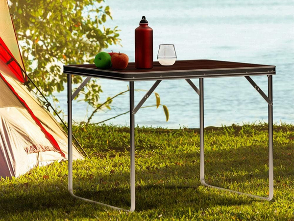 Travel table folding garden table carrying handle carrying case