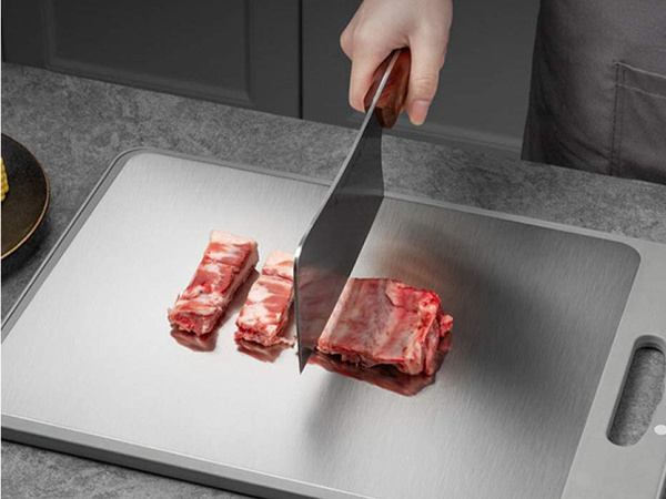 Two-sided cutting board antibacterial steel