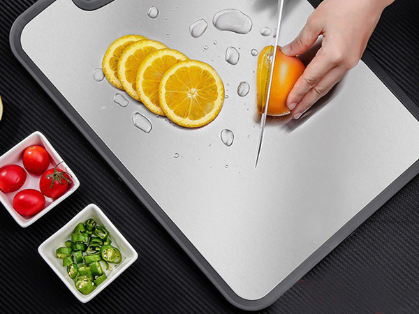 Two-sided cutting board antibacterial steel