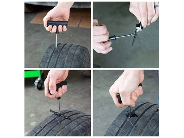 Tyre repair kit fast repair of a wheel tyre