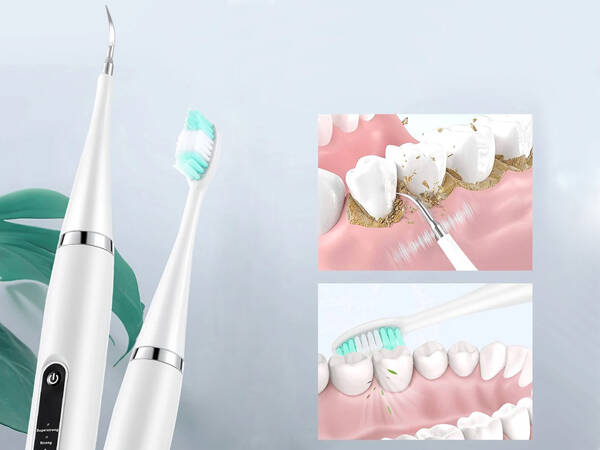 Ultrasonic dental scaler for teeth scaling brush