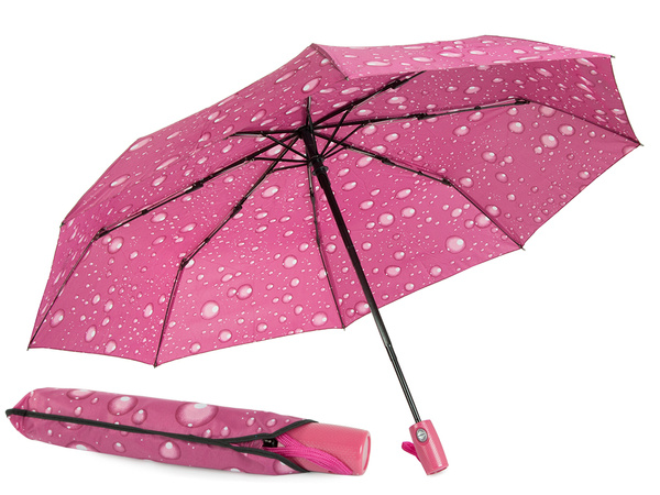 Umbrella folding umbrella automatic women's fibre