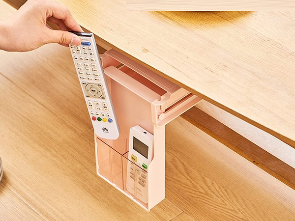 Under-table drawer desk shelf pull-out container