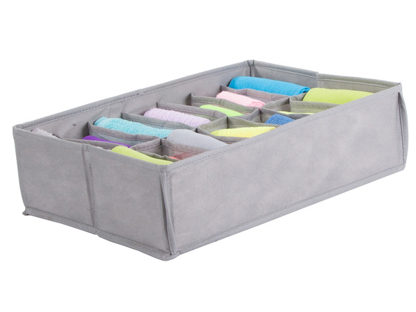 Underwear organiser socks drawer wardrobe 14 compartment bin