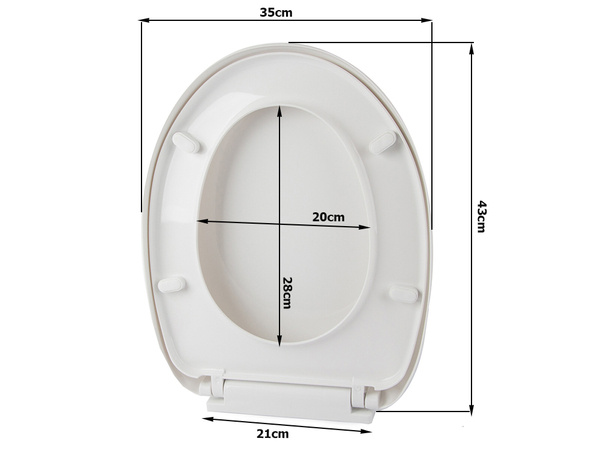 Universal free-floating toilet seat