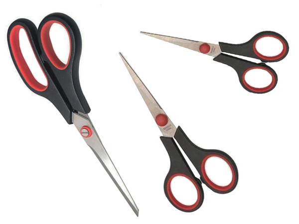 Universal office scissors 3 piece set sharp