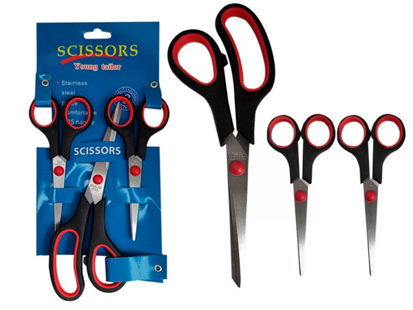 Universal office scissors 3 piece set sharp