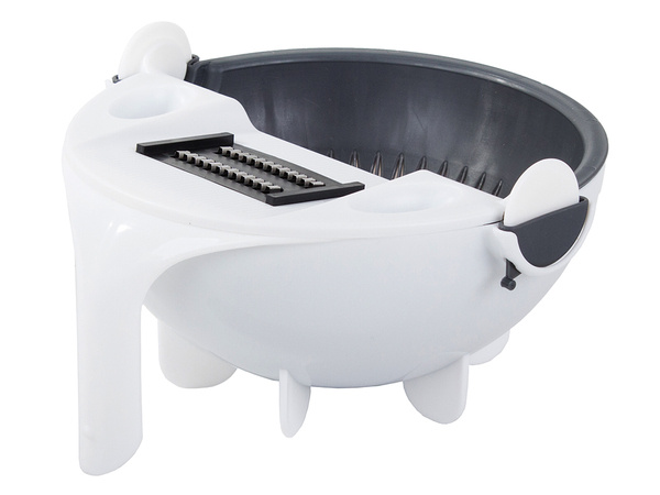 Vegetable slicer with strainer bowl