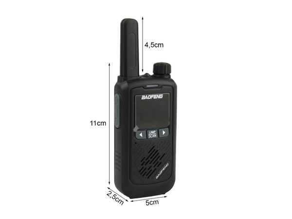 Walkie talkie baofeng bf-t17 radiotelefon kit talker 2pcs