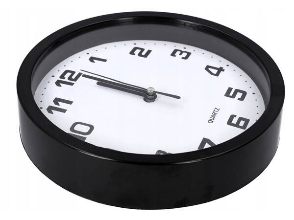 Wall clock large non-touching quiet 20 cm round second hand