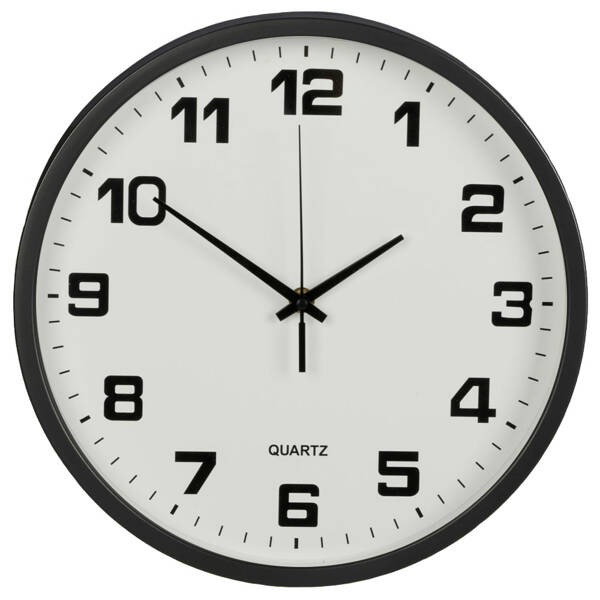 Wall clock large non-touching silent 30 cm round second hand