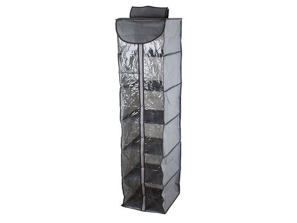 Wardrobe organiser hanging shelf with 6 shelves 120cm