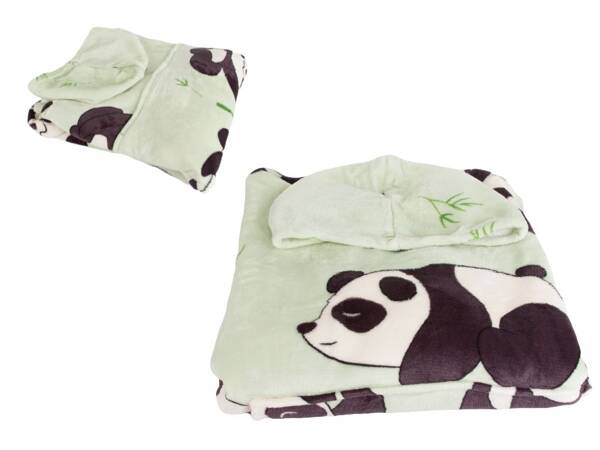 Warm panda sweatshirt oversize blanket xxl 2in1 thick fur soft with hood