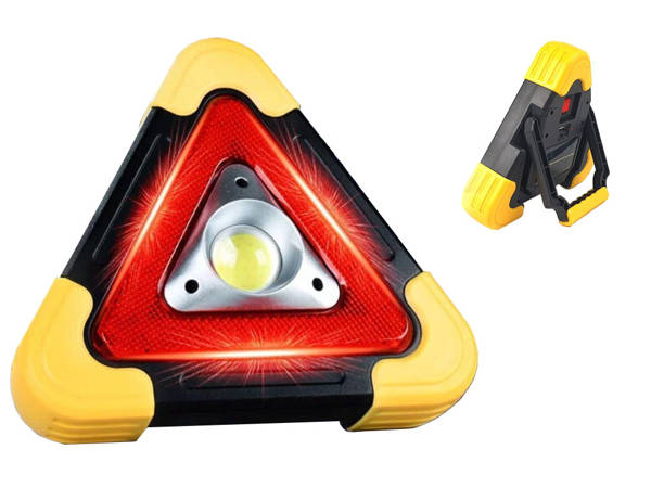 Warning triangle led torch power bank