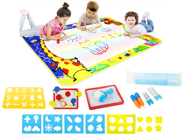 Water painting mat large accessories stencil