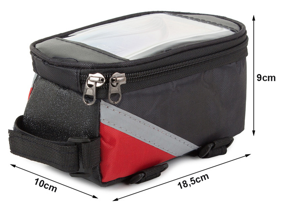 Waterproof bicycle bag pannier phone holder pouch case