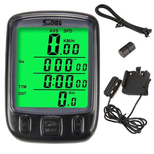 Waterproof bike counter lcd speedometer