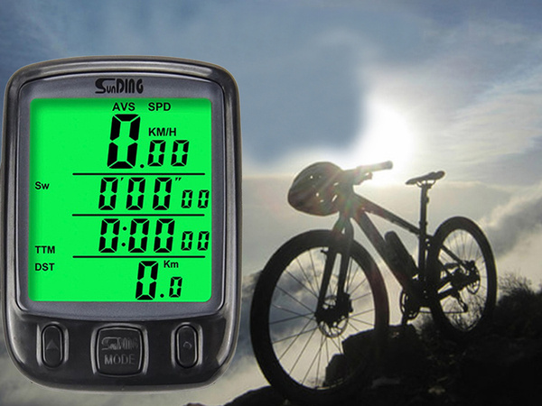 Waterproof bike counter lcd speedometer