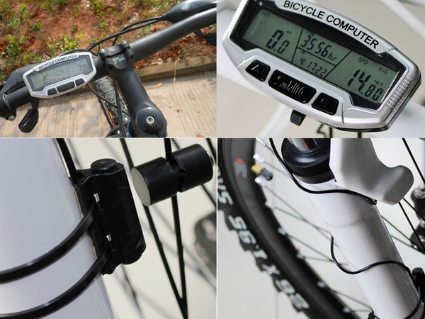 Waterproof lcd bicycle counter 28 functions bicycle