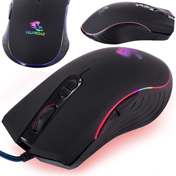 Wired optical mouse for laptop pc rgb gaming mouse