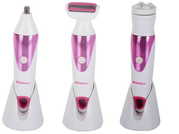 Women's body depilator nose trimmer 5in1